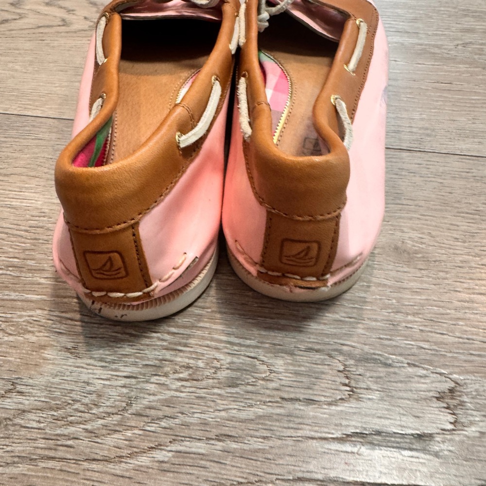 Sperry Top-Sider Audrey Boat Shoes Size 9.5 Pink Leather Loafers Casual Womens - Picture 4 of 9